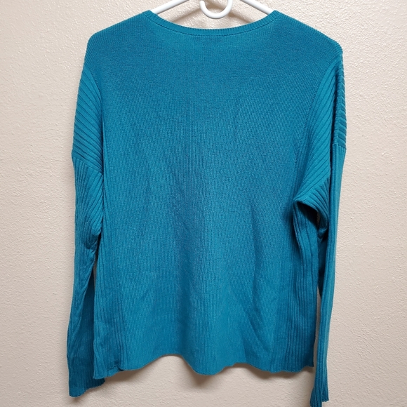 Eileen Fisher crew neck real sweater petite M - Picture 3 of 6